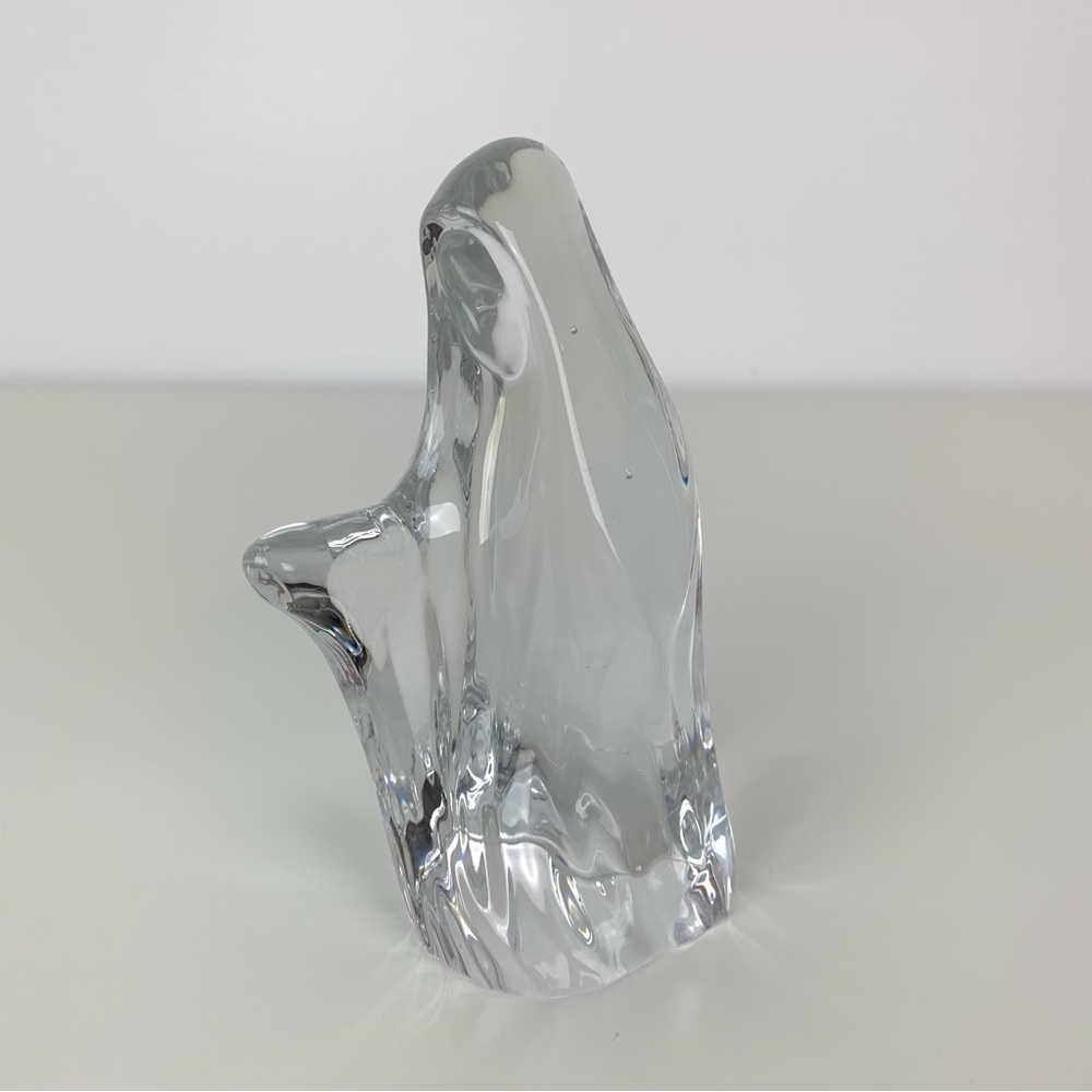 Dansk Virgin Mary Nativity Clear Glass Christmas Minimalist Scandinavian Vtg